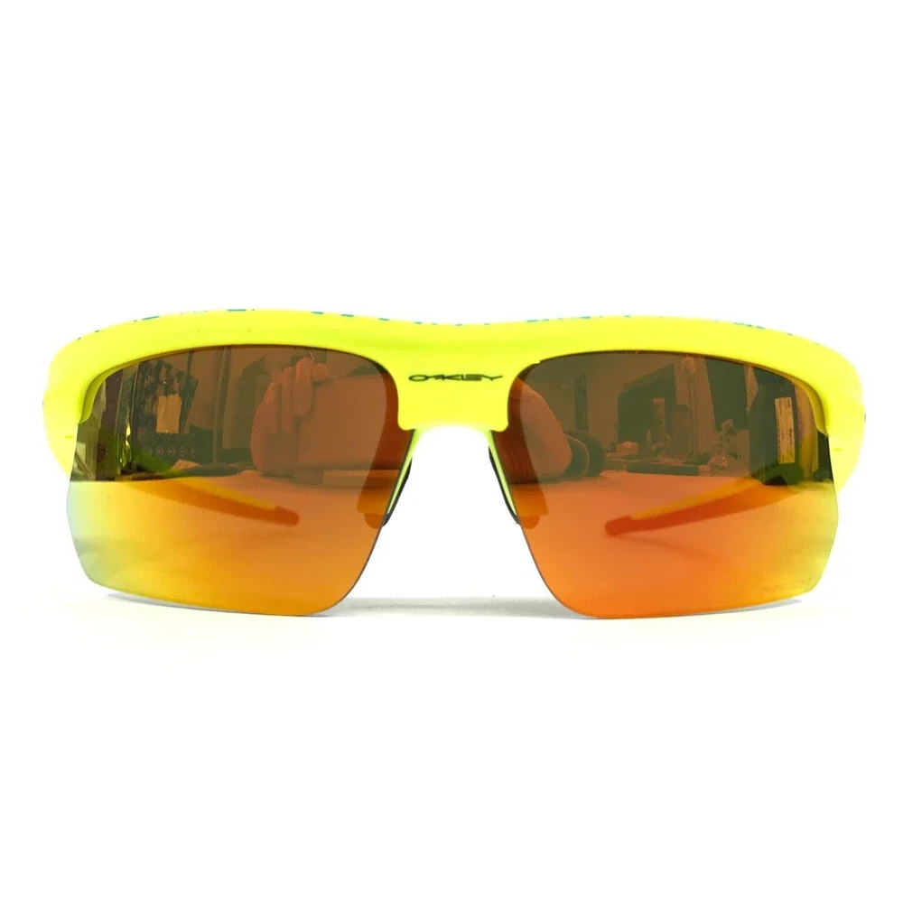 Oakley Sunglasses Bisphaera OO9400-1368 Matte Tennis Ball Yellow w/ Prizm Ruby